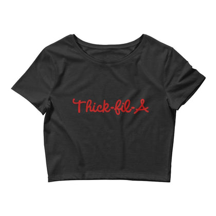 Thick-Fil-A Crop Tee - Wild Butterfly Fashions